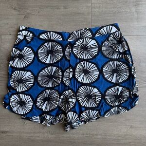 Marimekko for Target shorts - size medium - blue/black/white